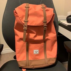 Herschel Backpack - Orange - VGUC